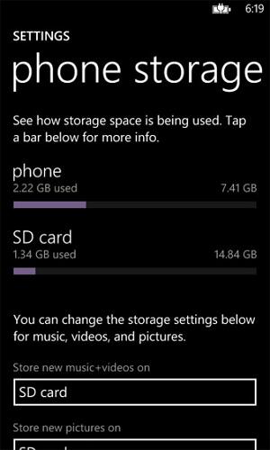Tjek Android Smartphone Storage