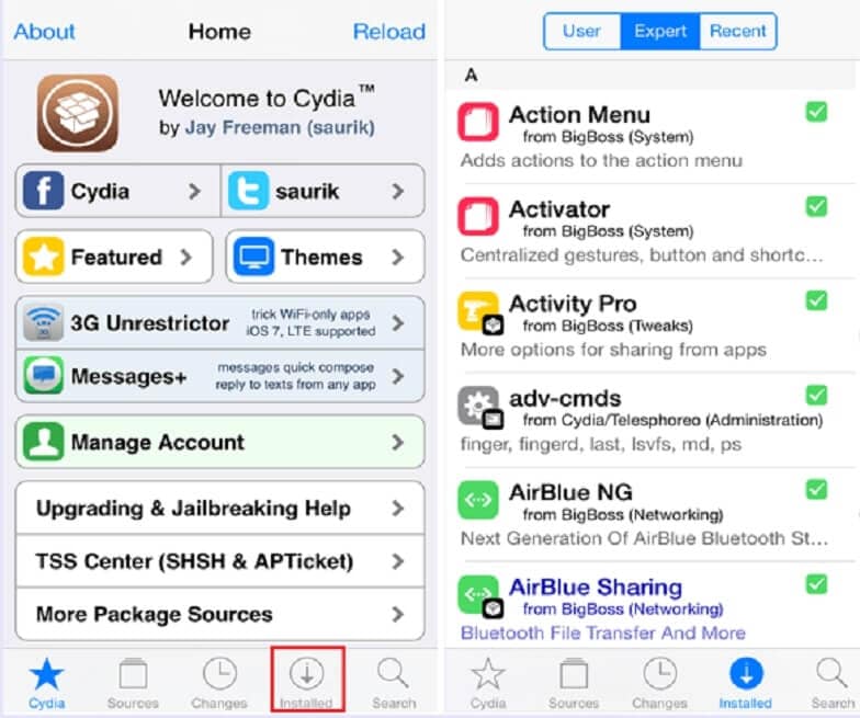 cydia eraser - pyyhi ilman tietokonetta