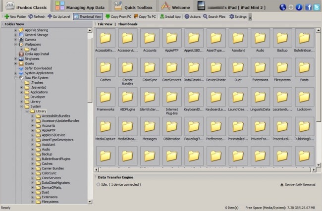 Przesyłanie plików PDF z iPada na komputer za pomocą iFunbox — podłącz iPada
