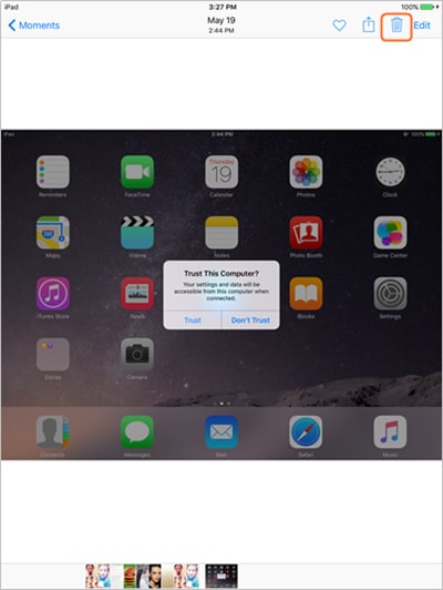 Supprimer manuellement les photos en double sur iPad dans iOS 10.3/9/8/7