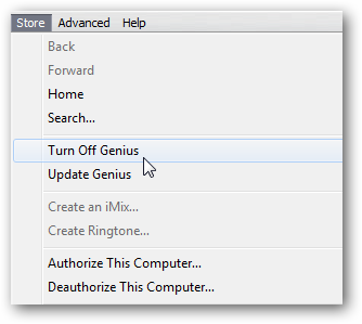 snabba upp din iTunes- Inaktivera Genius