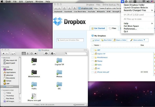 Android mit mac verbinden: dropbox