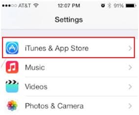poista kaksoiskappaleet ipodista/iphonesta/ipadista - napauta iTunesia ja App Storea