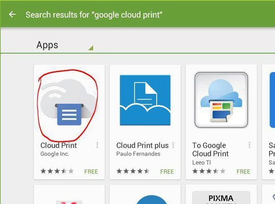 κατεβάστε το google cloud print