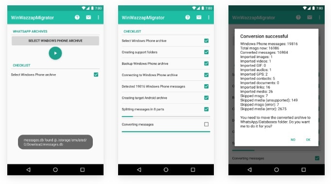 WhatsApp-back-up uitpakken op Android