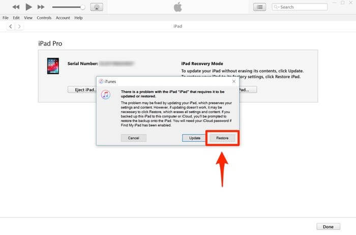 icloud 암호 또는 Apple ID가 없는 공장 초기화 ipad