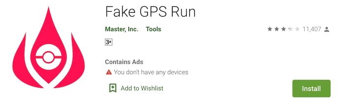 Suplantación de GPS para Pokémon Go
