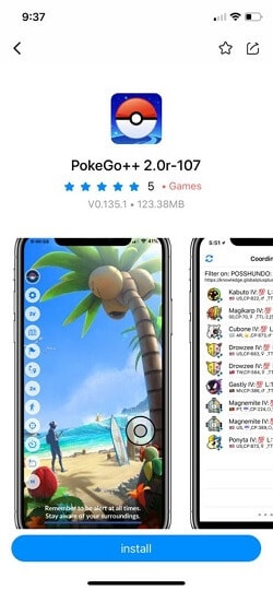 Pokemon Go++ uygulaması