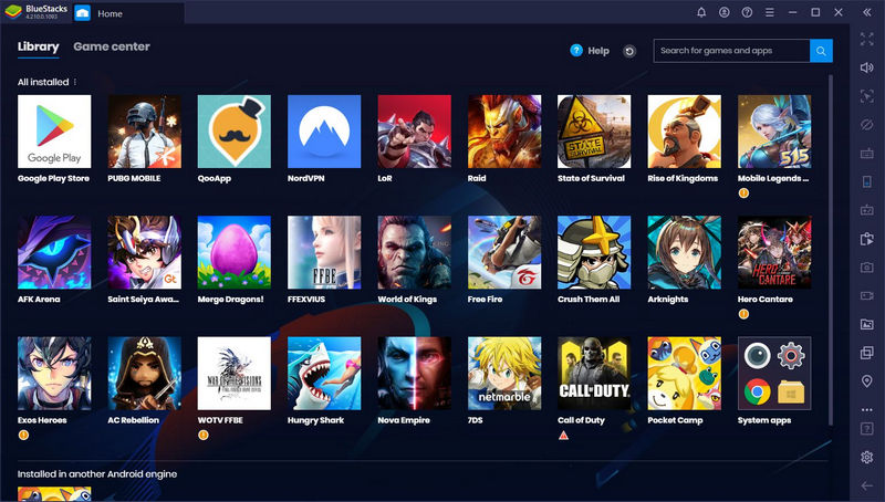 ممارسة الألعاب باستخدام bluestacks على جهاز الكمبيوتر