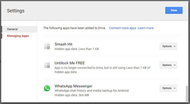 WhatsApp-back-uplocatie gevonden in Google Drive