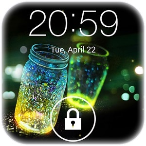 paras tapa avata Android-sormenjälkilukitus - Fireflies Lock Screen