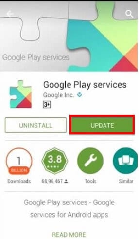 Google Play-service updaten