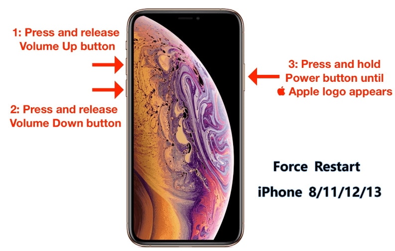 repareer iphone dichtgemetseld door geforceerde herstart