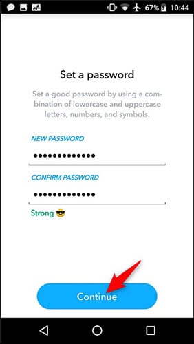 Impostare la password