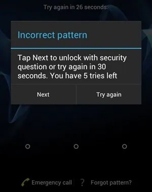 odemknout obrazovku Android 17