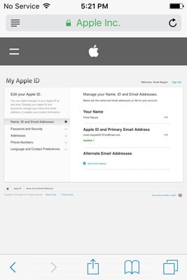 Cambiar ID de Apple de la cuenta de iCloud