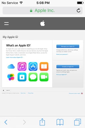 comenzar a cambiar iCloud Apple ID en iPhone