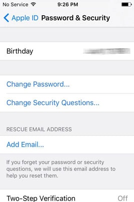Come modificare la password iCloud su iPhone