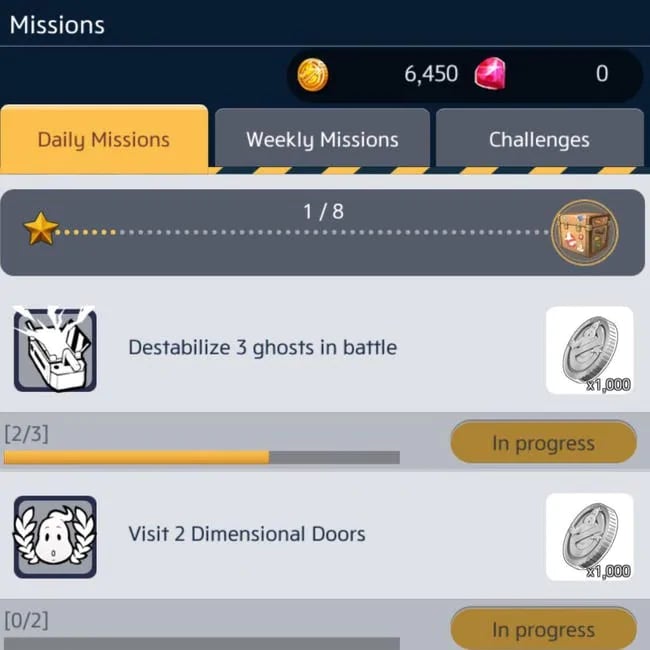 Ghostbusters World 게임에서 레벨을 올리기 위한 임무를 찾고 완료하세요.