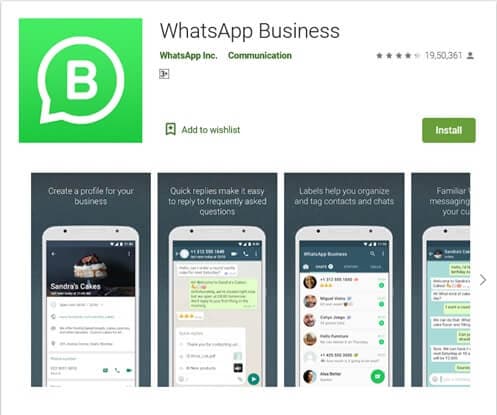 Whatsapp-virksomhed til Android