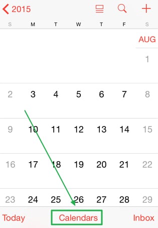 iPhone-kalender
