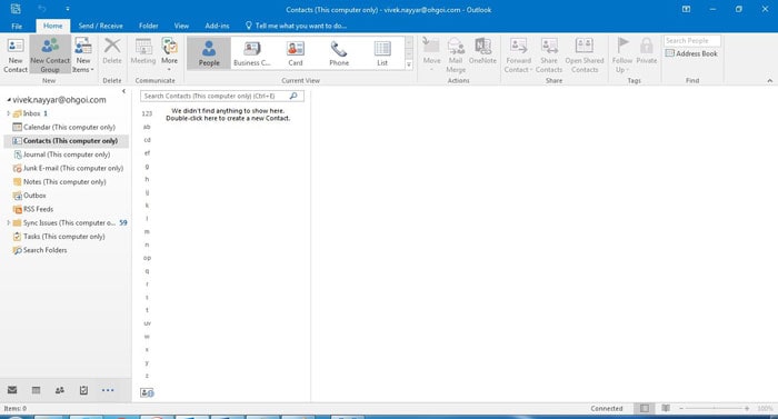 So importieren Sie iCloud-Kontakte in Outlook