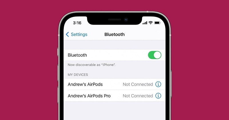Bluetooth uitschakelen op iPhone