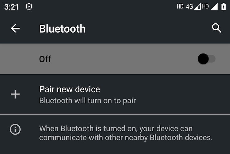 Bluetooth engedélyezése Androidon