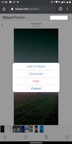 Töltse le az iCloud Photos alkalmazást Androidra