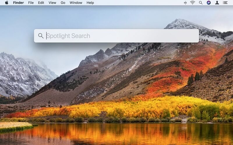 barre de recherche mac