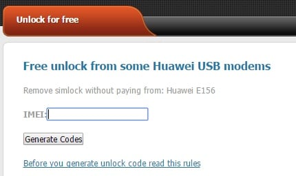 huawei odblokování modemu-SIM-Unlock.net
