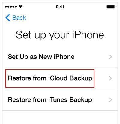 restaurar iphone de backup mais antigo