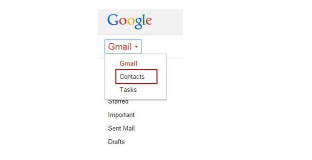 Gmail kapcsolattartó