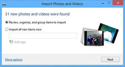 importuj zdjęcia z telefonu na komputer