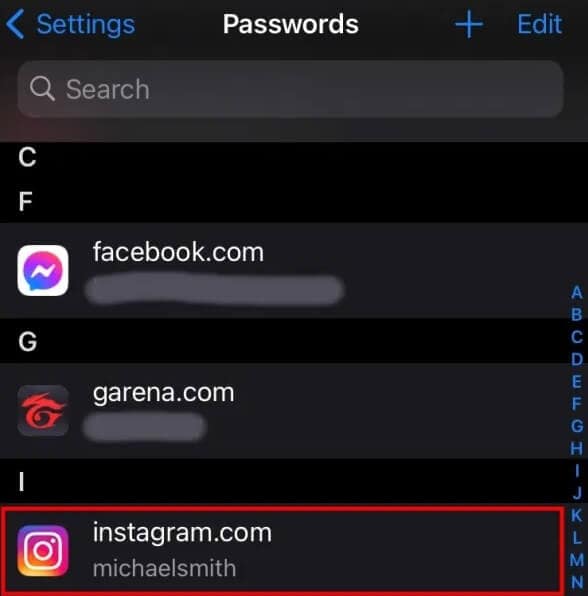 Instagram-пароль