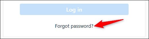 instagram har glömt lösenordet