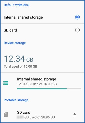 Android-video herstellen van interne of SD-opslag