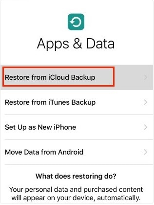 ios 12 数据恢复-从 iCloud 备份恢复