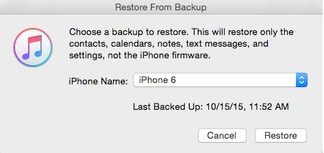 ios 12 datagendannelse-gendan fra backup