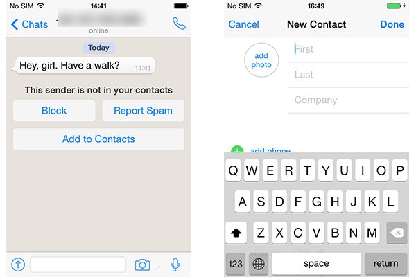 Problémy a řešení whatsapp ios 12 - Přidejte uživatele WhatsApp do svých kontaktů