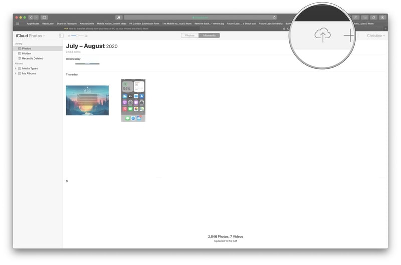 Verwenden Sie iCloud, um das iPhone-Hintergrundbild zu übertragen