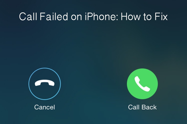 Anruf auf dem iPhone fehlgeschlagen