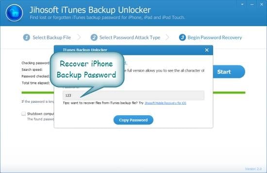 iTunes biztonsági mentési jelszó - három visszafejtési módszer