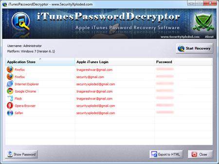 Contraseña de copia de seguridad de iTunes - Iniciar recuperación