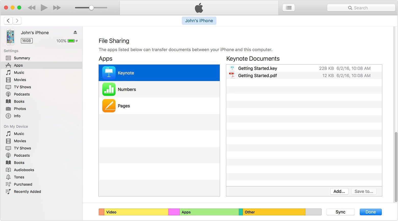 itunes fildeling-idevice-apps