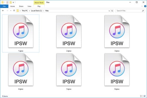 carica ipsw su itunes