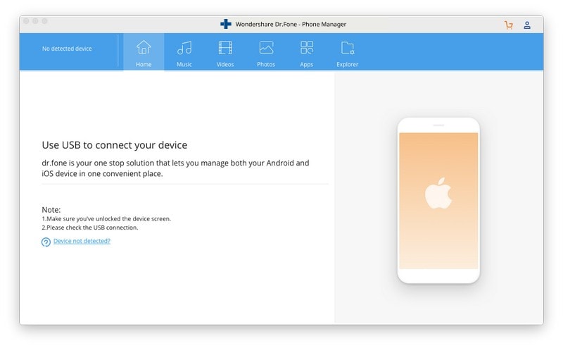 Μεταφορά μουσικής από Mac σε iPod με το DrFoneTool - Phone Manager (iOS)