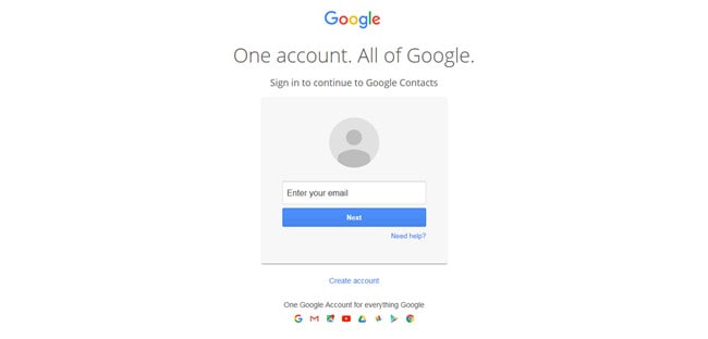 gérer les contacts google