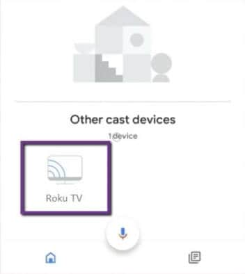 seleccione su dispositivo roku