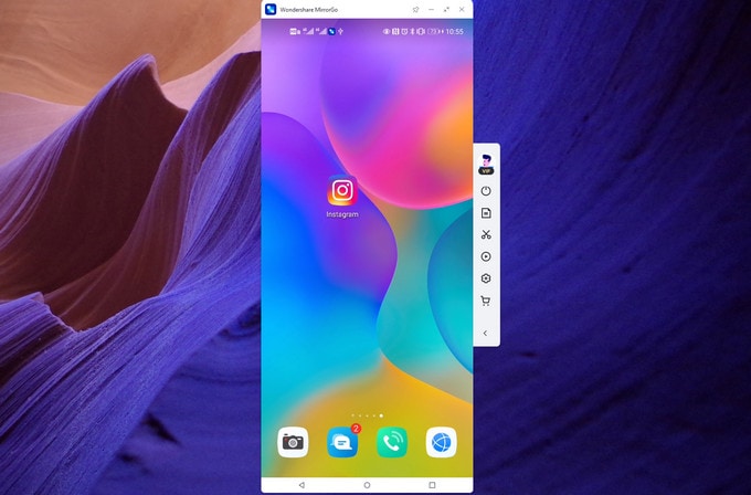 lustrzany telefon xiaomi na komputerze za pomocą MirrorGo